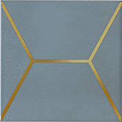 Керамическая плитка Витраж Декор голубой OP E181 17067 15×15