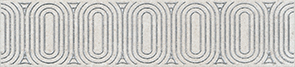Керамическая плитка Безана Бордюр серый светлый обрезной OP A206 12136R 25×5
