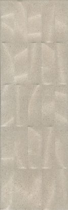 Керамическая плитка Безана Плитка настенная бежевая структура обрезной 12153R 25×75