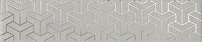Керамическая плитка Ломбардиа Бордюр серый AD B569 6398 25×5