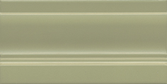Керамическая плитка Турати Плинтус зеленый светлый FMD032 20×10