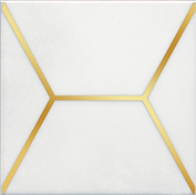 Керамическая плитка Витраж Декор белый OP A181 17063 15×15