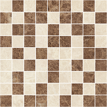 Керамическая плитка Libra Мозаика коричневый+бежевый 30×30