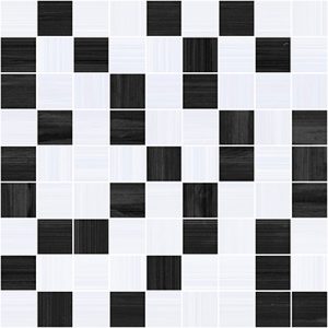 Керамическая плитка Stripes Мозаика чёрный+серый 30×30