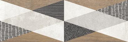 Керамическая плитка Стен Декор серый 1664-0201 20×60