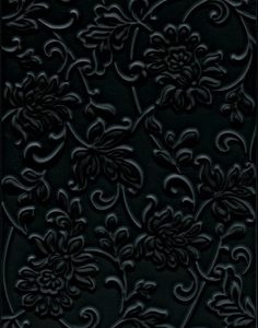 Керамическая плитка Аджанта Плитка настенная цветы черный 8217 20×30