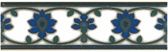 Керамическая плитка Девоншир Бордюр орнамент STG A189 5155 20×6