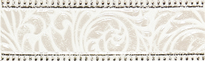Fiora white Бордюр 01 7,5×25