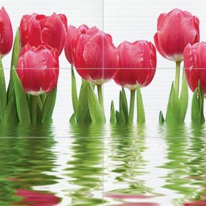 Керамическая плитка Фреш Панно тюльпаны 64-04-21-160-0 75×100 (из 6-ти ч.)