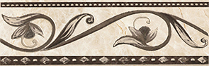 Керамическая плитка Illyria marrone Бордюр 8×25