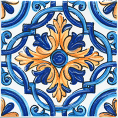Керамическая плитка Капри Декор настенный майолика STG A458 5232 20×20