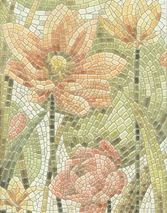 Керамическая плитка Летний сад Декор Лилии лаппатированный HGD A146 880L   20×30