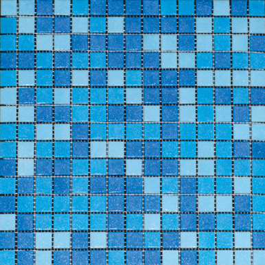 LV-MG512 мозаика микс голубой (2×2) 32,7×32,7