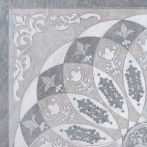 Керамическая плитка Монтаньоне 1 4 Розона серый лаппатированный Декор HGD B37 TU0031L - 420×420 мм 4