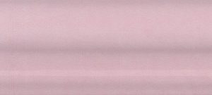 Керамическая плитка Мурано Бордюр Багет розовый BLD018 15×3