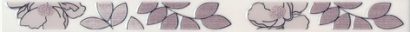 Керамическая плитка Ньюпорт Бордюр Цветы фиолетовый STG C235 15010 40×3