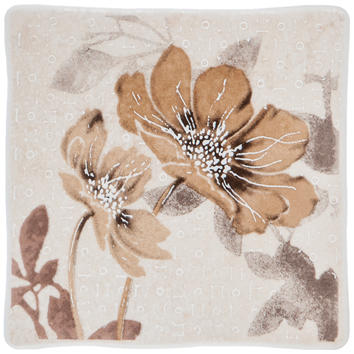 Керамическая плитка RUTH FLOWER 1 бежевый Декор 10×10