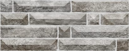 Керамическая плитка Вавилон 2 Плитка настенная серый 20×50