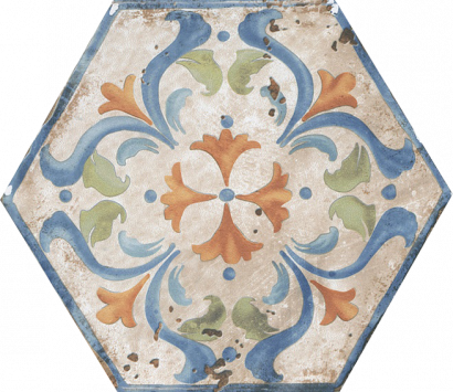 Керамическая плитка Виченца Декор напольный Майолика HGD A157 SG23000 20×23