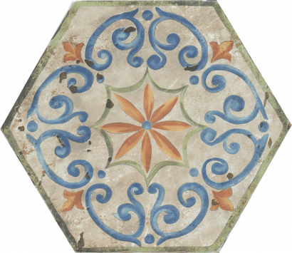 Керамическая плитка Виченца Декор напольный Майолика HGD A158 SG23000 20×23