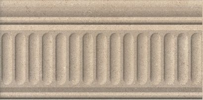Керамическая плитка Золотой пляж Бордюр тёмный беж структурированный 19022 3F  9