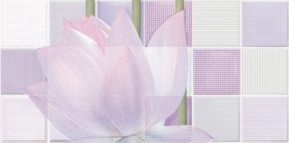Вставка декоративная Lotus 1 DW9LTS102 500×250×9 (5 шт в уп)