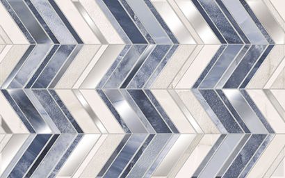 Керамическая плитка Аника Декор  голубой 01 25×40