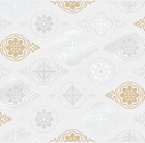 Керамическая плитка Фелиса Декор белый 01 25×40