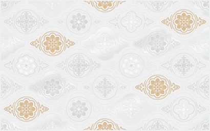 Керамическая плитка Фелиса Декор белый 01 25×40