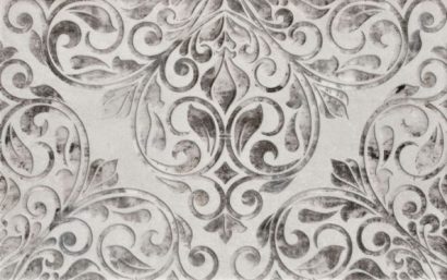 Керамическая плитка Персиан Декор серый 01 25×40