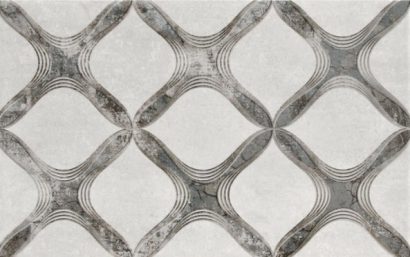 Керамическая плитка Персиан Декор серый 02 25×40