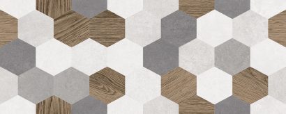 Керамическая плитка Betonhome Плитка настенная серый мозаика 20×50