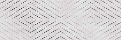 Керамическая плитка Apeks Вставка светло-серая ромбы 15919 25×75