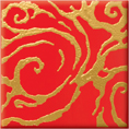 Керамическая плитка ORLY VERSUS Декор красный R 10×10