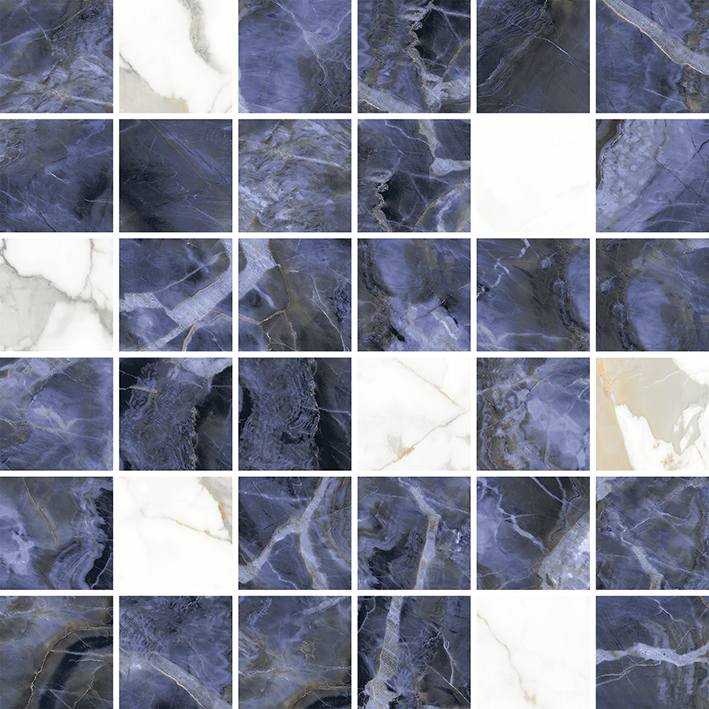 Laurel Мозаика микс синий 29,7×29,7