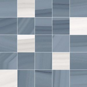 Плитка мозаика Space Декор мозаичный синий MM34104 25×25
